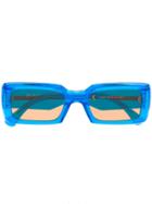 Retrosuperfuture Sacro Rectangular Frame Sunglasses - Blue