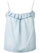 Bellerose - Hombre Cami - Women - Silk/cotton - 0, Blue, Silk/cotton