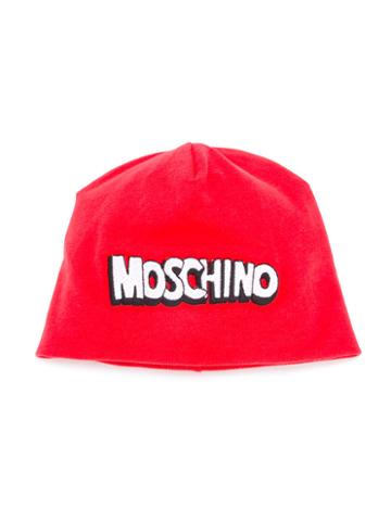 Moschino Kids - Logo Embroidered Hat - Kids - Cotton/spandex/elastane - 40 Cm, Red