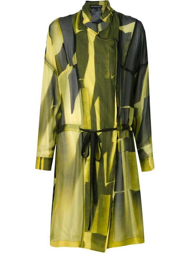 Ann Demeulemeester Sheer Double-breasted Coat