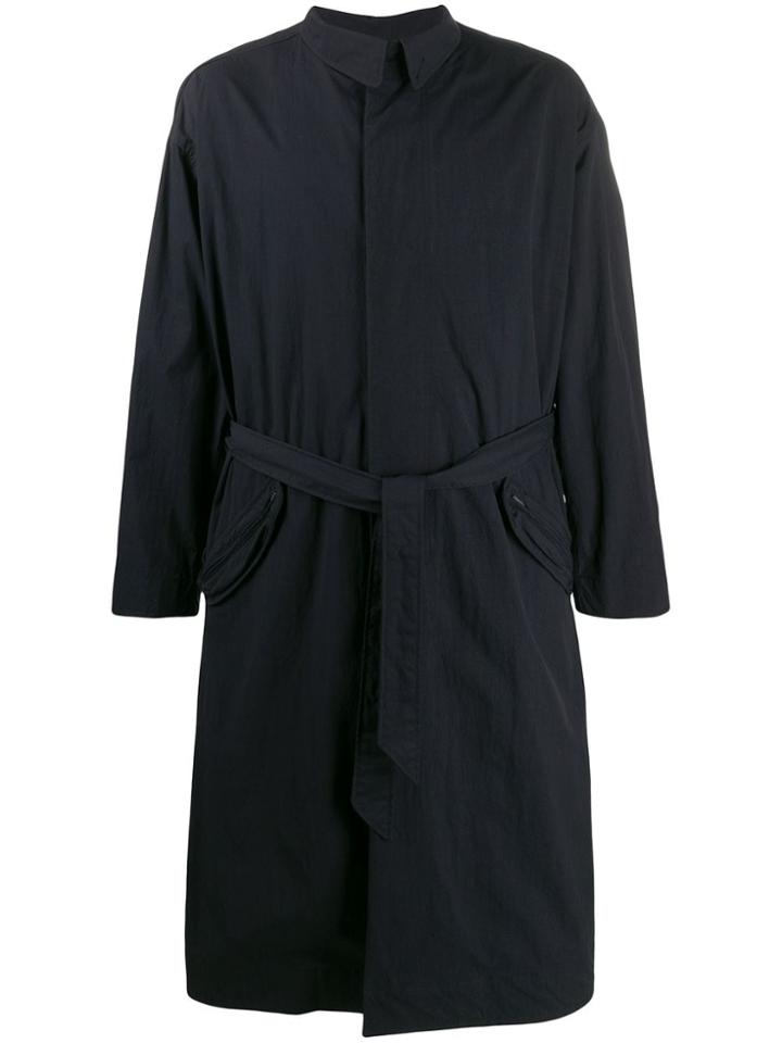 Damir Doma Single-breasted Rear Pocket Coat - Black