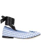 Repetto Checked Ballerina Shoes - Blue