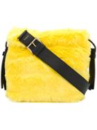 Furla Faux Fur Bucket Bag - Yellow & Orange