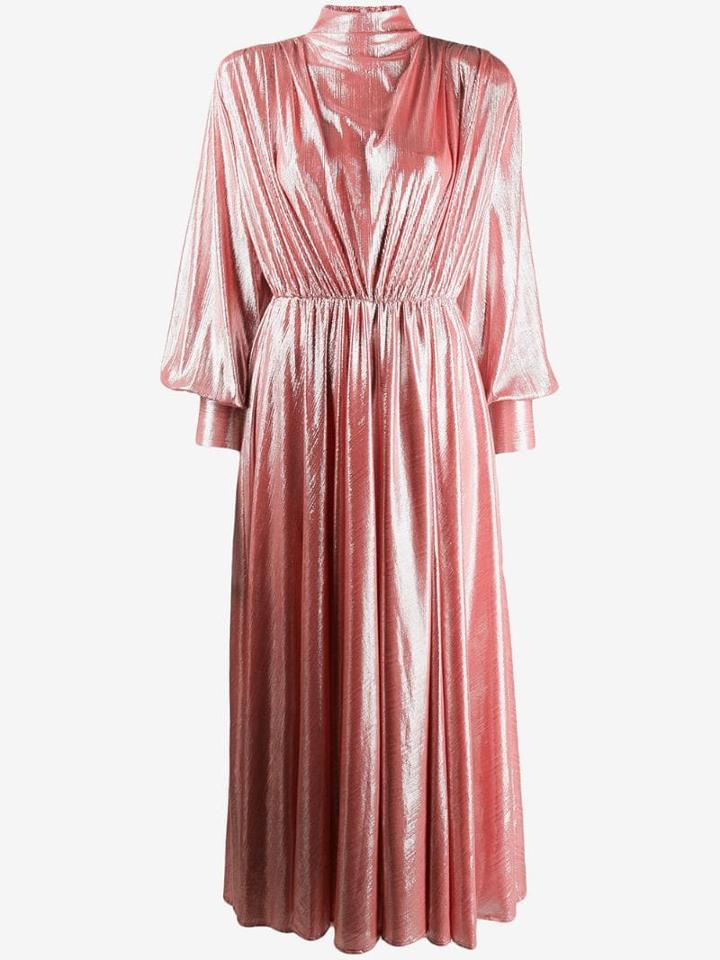 Msgm Blouson Sleeve Dress - Pink