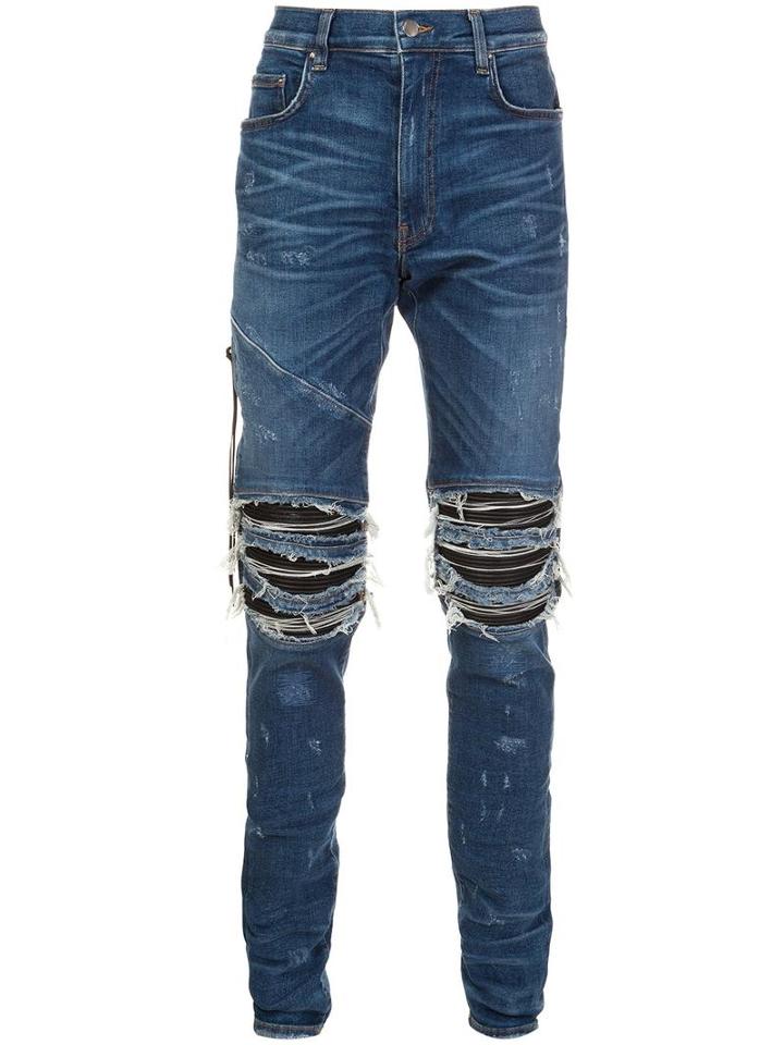 Amiri 'mx2' Jeans, Men's, Size: 36, Blue, Cotton/spandex/elastane