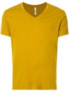 Attachment Classic Fitted V-neck T-shirt - Yellow & Orange