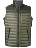 Parajumpers - Banded Neck Gilet - Men - Feather Down/polyamide/polyester - L, Green, Feather Down/polyamide/polyester