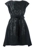Fendi Belted Dress, Women's, Size: 40, Black, Polyester/silk