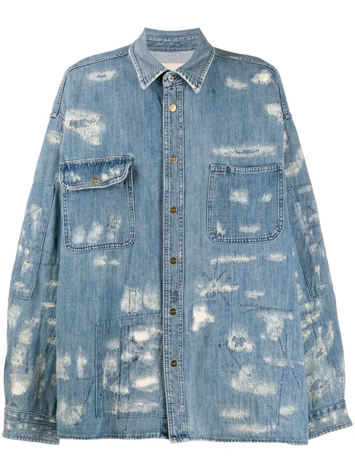 Buscemi Oversized Denim Shirt - Blue