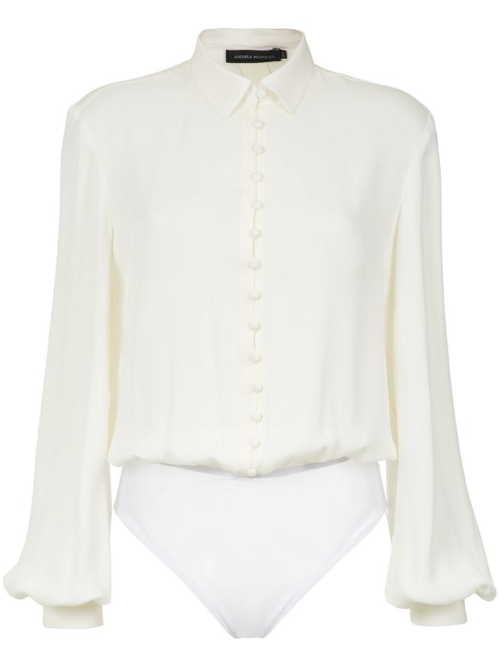 Andrea Marques Shirt Style Bodysuit - Unavailable
