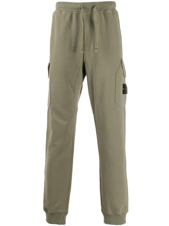 Stone Island Cargo Pocket Track Trousers - Green