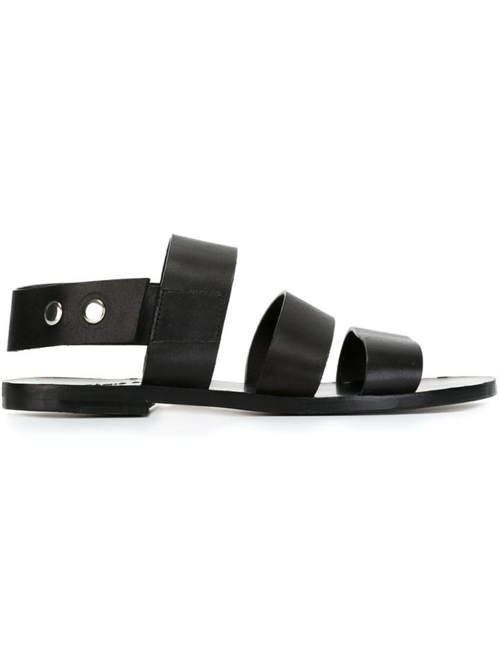 Damir Doma 'floral' Sandals - Black