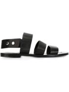 Damir Doma 'floral' Sandals - Black