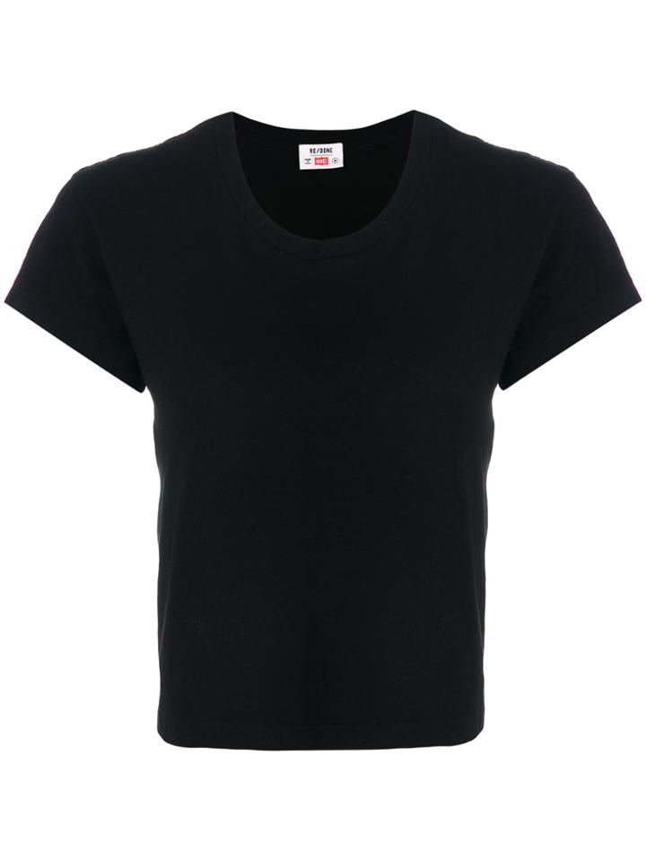 Re/done Cropped T-shirt - Black