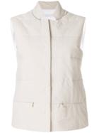 Fabiana Filippi Fitted Padded Gilet - Nude & Neutrals