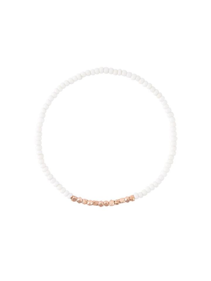 Allison Bryan Beaded Bracelet, Women's, White