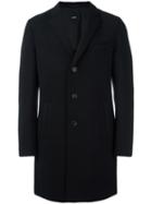 Boss Hugo Boss Single Breasted Coat, Men's, Size: 52, Black, Wool/polyamide/viscose/acetate
