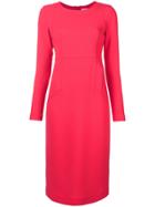 P.a.r.o.s.h. Long Sleeve Flared Dress - Pink & Purple