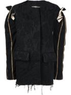 Uma Wang 'martello' Jacket, Women's, Size: Small, Black, Linen/flax/polyamide/acetate/wool