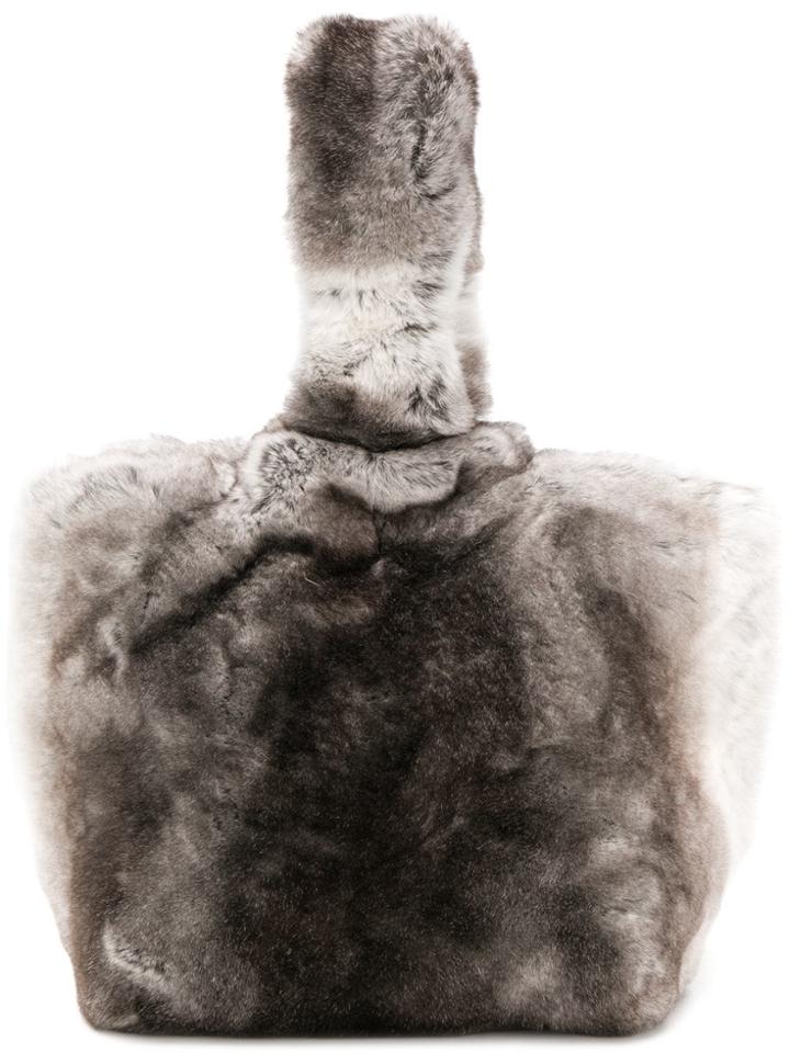 Max Mara Fur Shoulder Bag - Grey