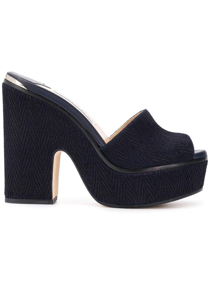 Jimmy Choo Deedee 125 Mules - Blue