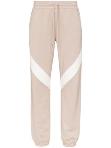 Ninety Percent Block-stripe Track Trousers - Brown