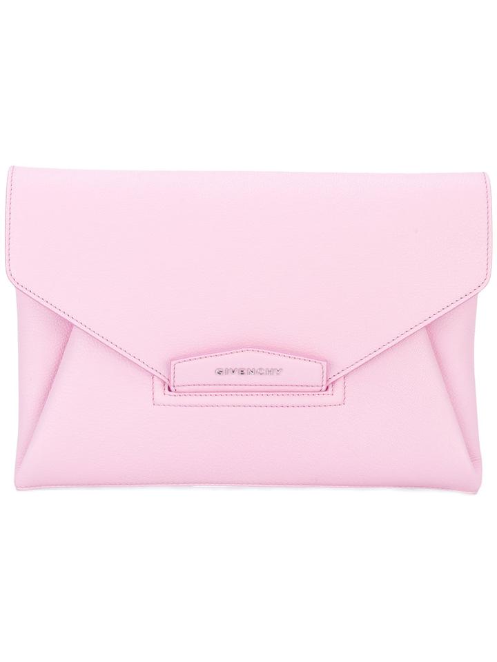 Givenchy - Antigona Clutch - Women - Goat Skin - One Size, Pink/purple, Goat Skin