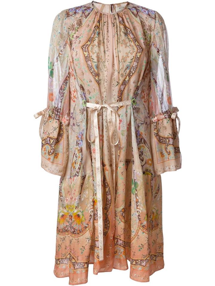 Etro Paisley Print Tunic Dress, Women's, Size: 46, Silk