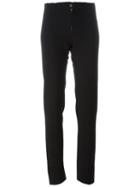 Ma+ Raw Edge Slim-fit Trousers, Women's, Size: 44, Black, Spandex/elastane/virgin Wool