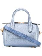 Metallic 'vere' Bag - Women - Lamb Skin - One Size, Blue, Lamb Skin, Anya Hindmarch
