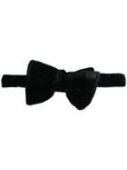 Tom Ford Velour Bow Tie - Black