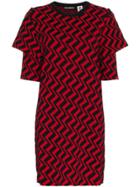 Rudi Gernreich Rudi Gern Drss Mid Cn Ss Zzag - Red