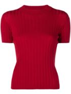 Zanone Short-sleeved Sweater - Red