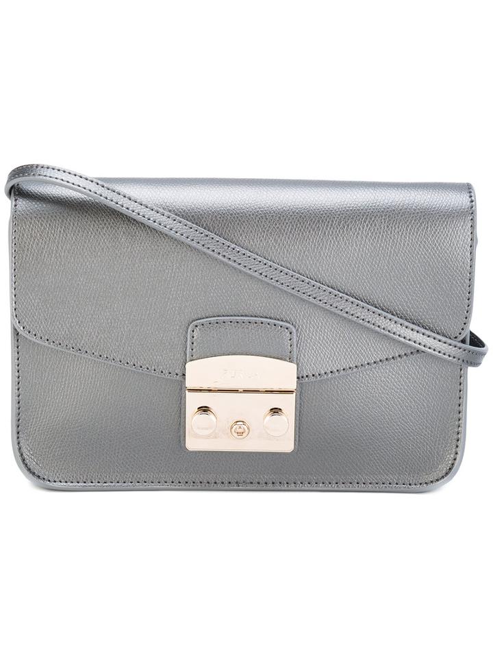 Furla - Metropolis Shoulder Bag - Women - Leather - One Size, Grey, Leather
