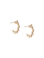 Diane Kordas Pop Art Huggie Earrings - Metallic