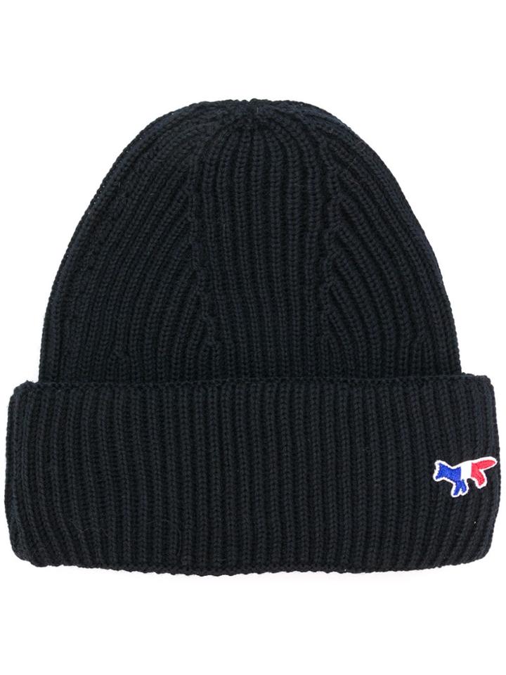 Maison Kitsuné Logo Beanie - Blue
