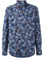 Xacus Floral Print Button-up Shirt - Blue