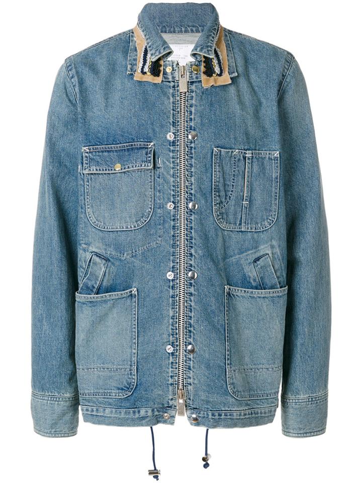 Sacai Denim Work Jacket - Blue