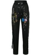 Diesel Embroidered Track Trousers - Black