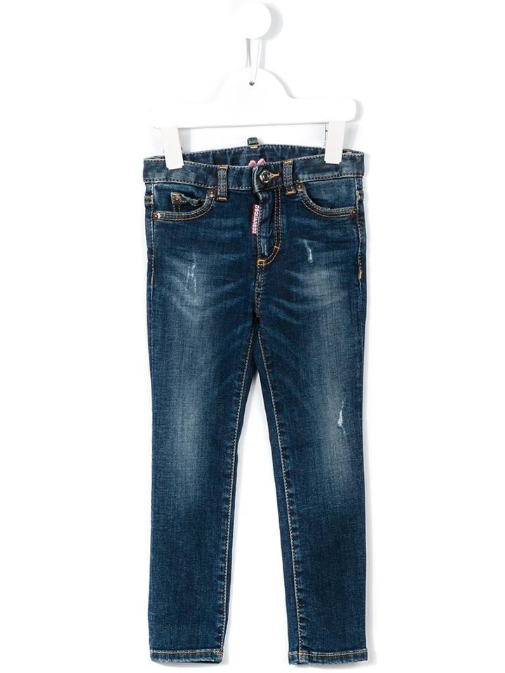 Dsquared2 Kids 'twiggy' Jeans, Girl's, Size: 12 Yrs, Blue