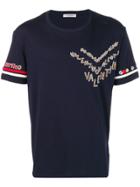 Valentino Embellished Logo T-shirt - Blue