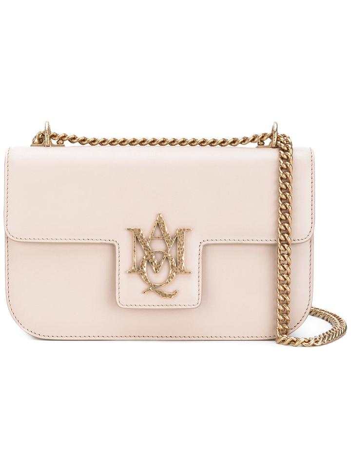 Alexander Mcqueen - Insignia Satchel - Women - Calf Leather/leather - One Size, Nude/neutrals, Calf Leather/leather