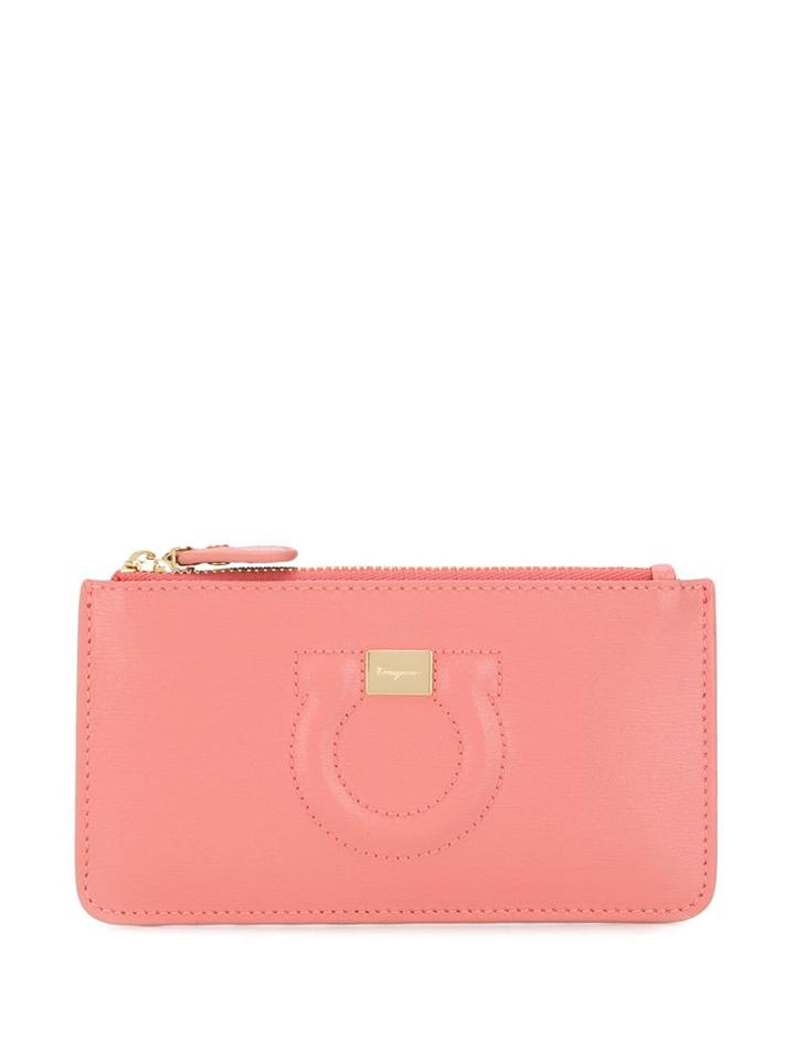 Salvatore Ferragamo Gancio Zipped Pouch - Pink