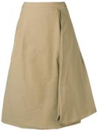 Chalayan A-line Midi Skirt - Neutrals