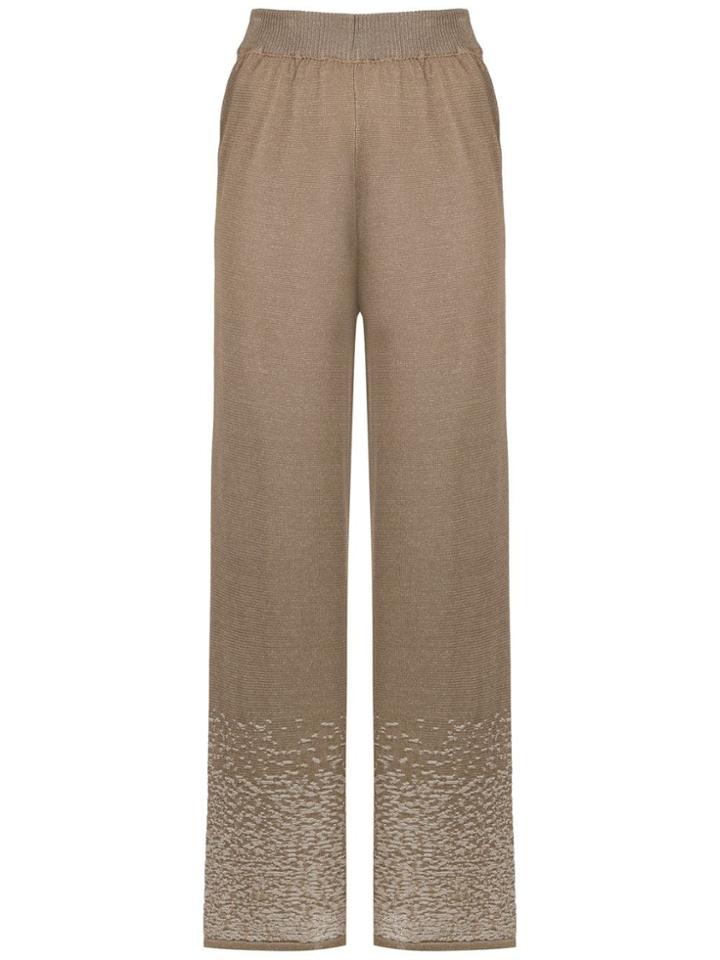 Mara Mac Knit Palazzo Pants - Brown