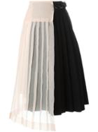 Marni Plissè A-line Skirt, Women's, Size: 42, Black, Polyamide/polyester/acrylic/cotton