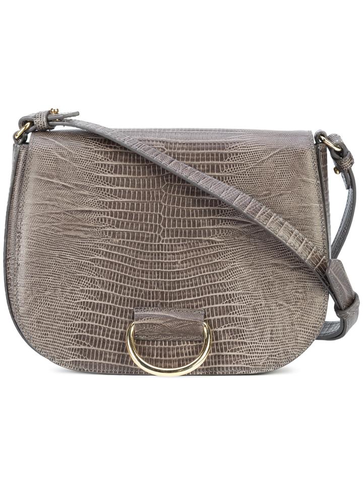 Little Liffner Snakeskin Effect Shoulder Bag - Grey