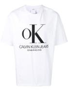Calvin Klein Jeans Est. 1978 Ok Logo Print T-shirt - White