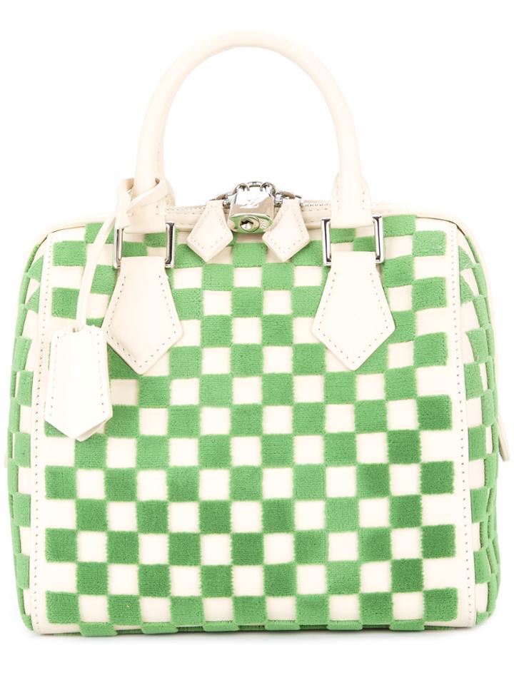 Louis Vuitton Vintage Speedy Cube Pm Handbag - White