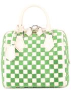 Louis Vuitton Vintage Speedy Cube Pm Handbag - White